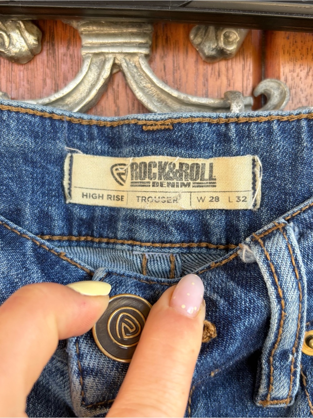 Women’s Rock & Roll Denim Trousers - Picture 3 of 10